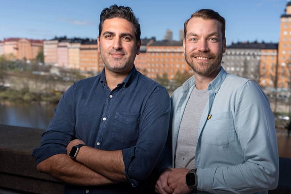 Jobylon CEO Aref Abedi and Trustcruit CEO Simon Werner-Zankl