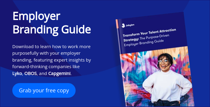 Employer Branding Guide Download to learn how to work more purposefully with your employer branding, featuring expert insights by forward-thinking companies like Lyko, OBOS, and Capgemini.  